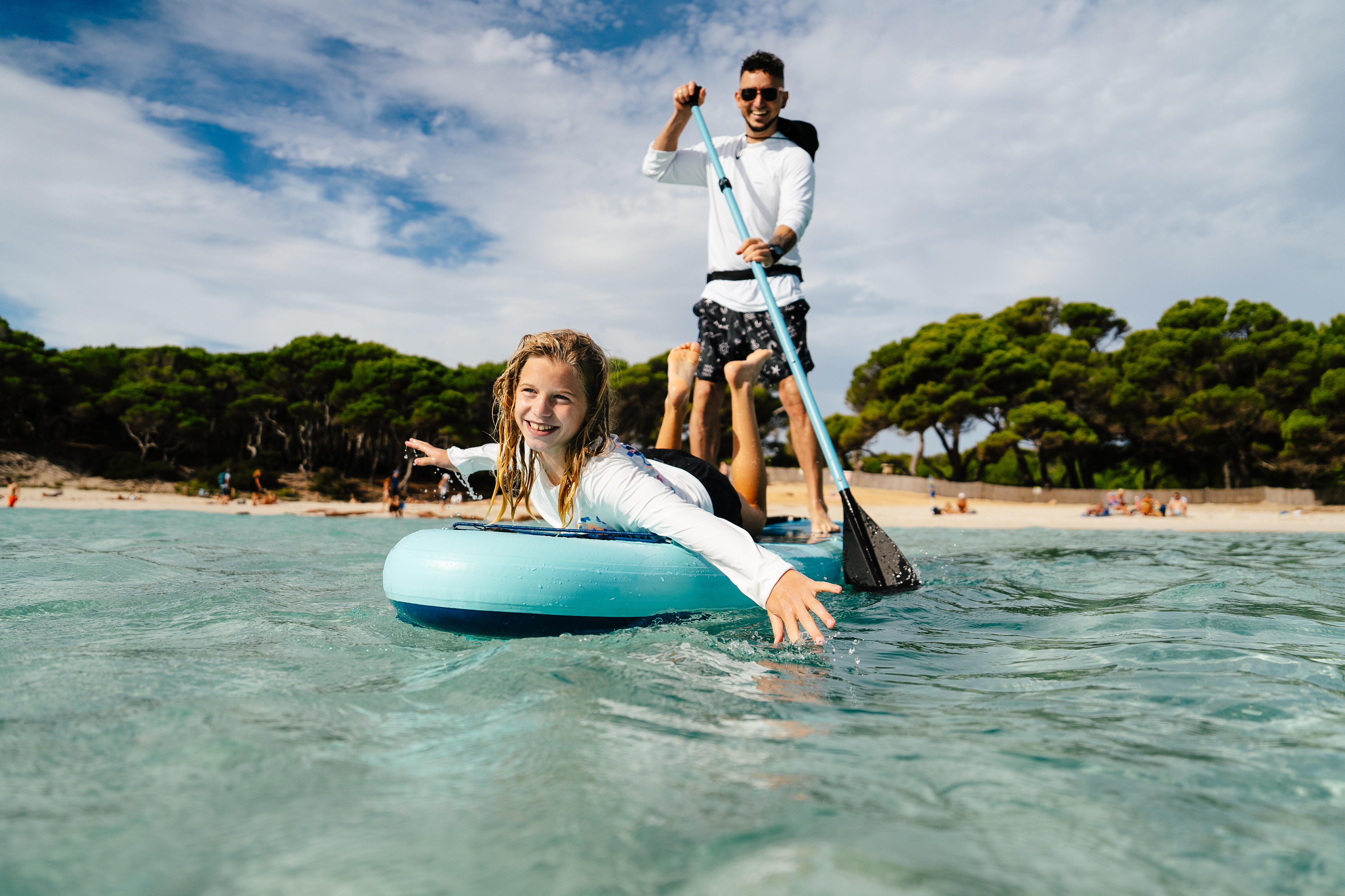 Paquete de stand up paddle inflable de 10'6 para 1 a 2 personas